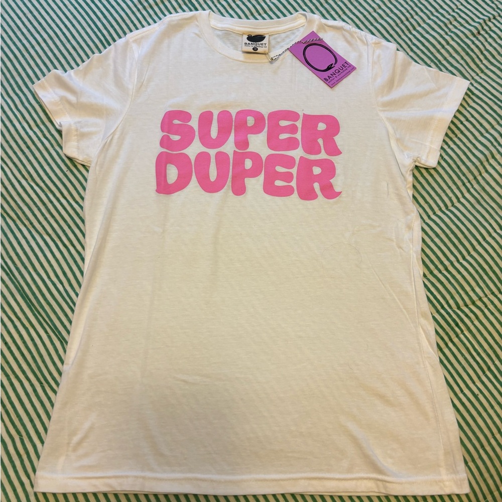 Banquet Atelier Super Duper T-shirt Medium NWT - Picture 1 of 5
